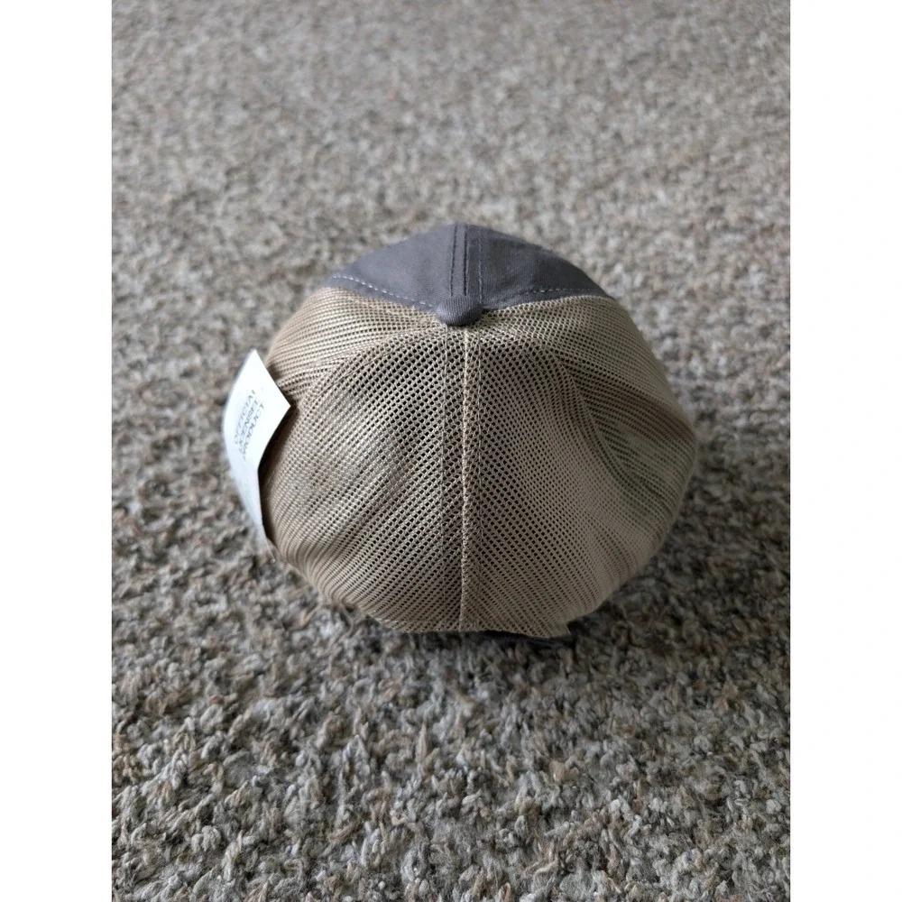 Ducks Unlimited Hat Cap Strap Back One Size Tan Brown Mesh Trucker Mens NWT